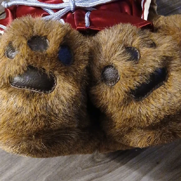 Gund Brown Teddy Bear with Red Satin Outfit - Picture 6 of 6